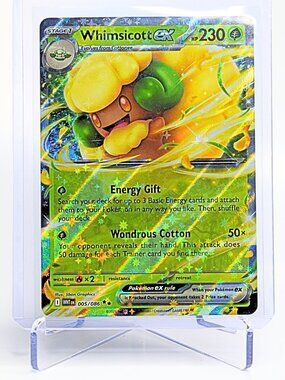 Pokemon Card Whimsicott ex 005/086 White Flare Double Rare NM
